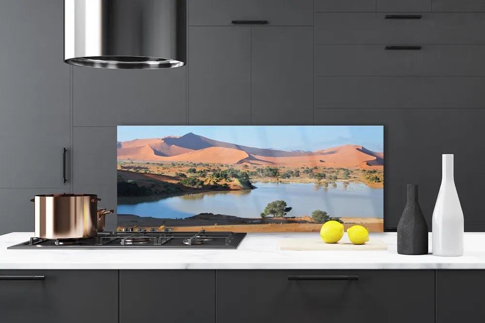 Panel Szklany Oaza Spokoju Na Pustyni