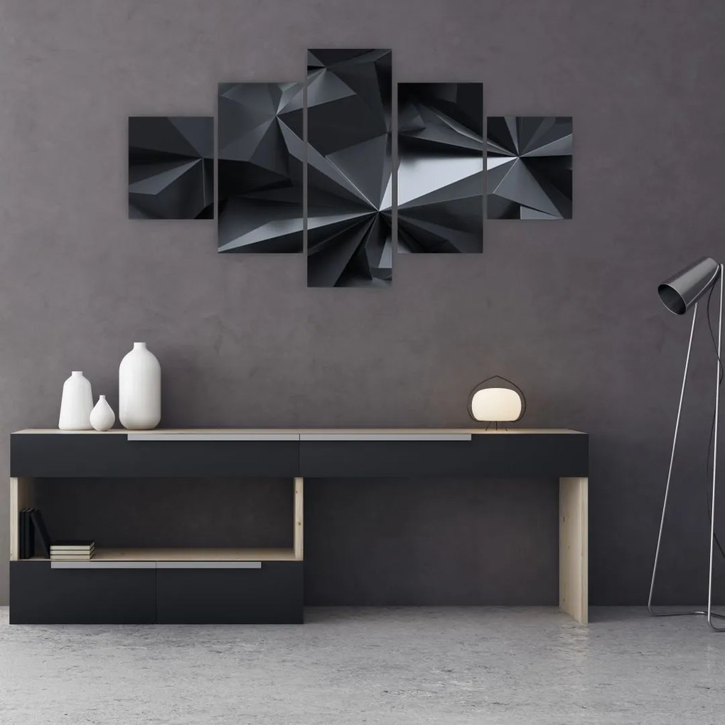 Obraz - Abstrakcja geometryczna (125x70 cm)