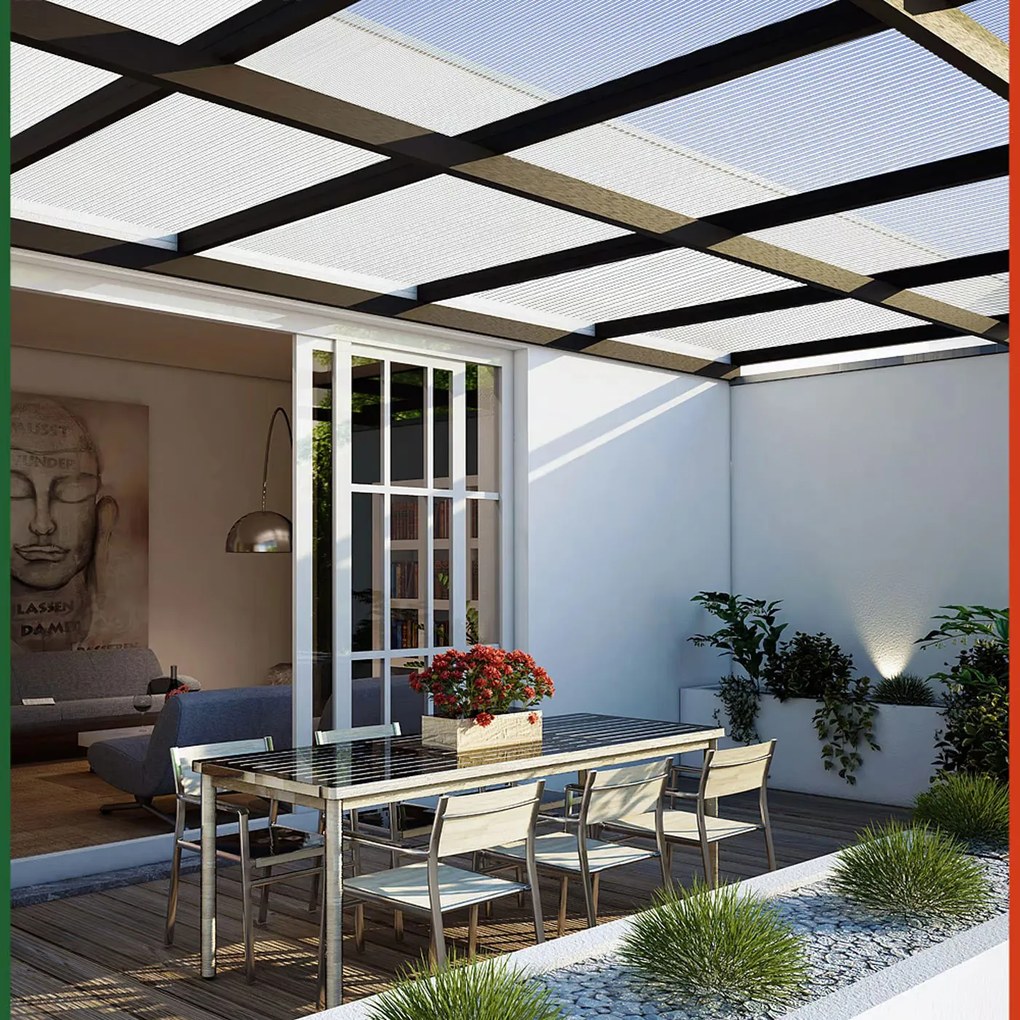 Poliwęglan komorowy MARK 6mm, 60,5x121x0,6cm, 10 szt., przezroczysta Jurhan