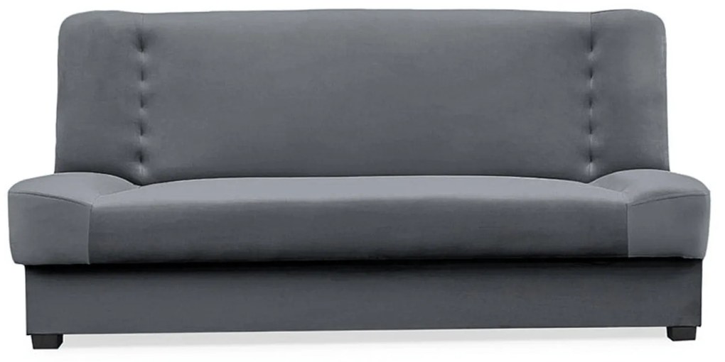 Sofa z Funkcją Spania PIANO Rozkładana Wersalka Dwuosobowa Szara Nowoczesna do Salonu