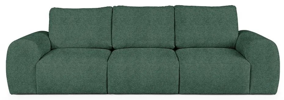 Zielona sofa z materiału bouclé 287 cm Mirel – Rodier