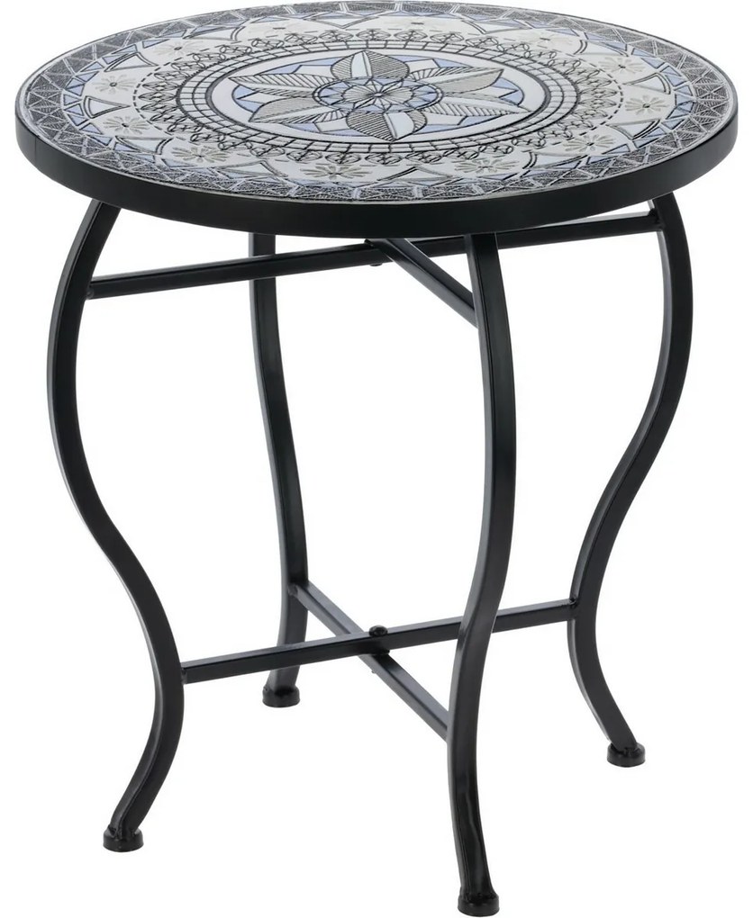 Stolik zewnętrzny Bistro dekor Mozaika ciemny, 38 x wys. 40 cm