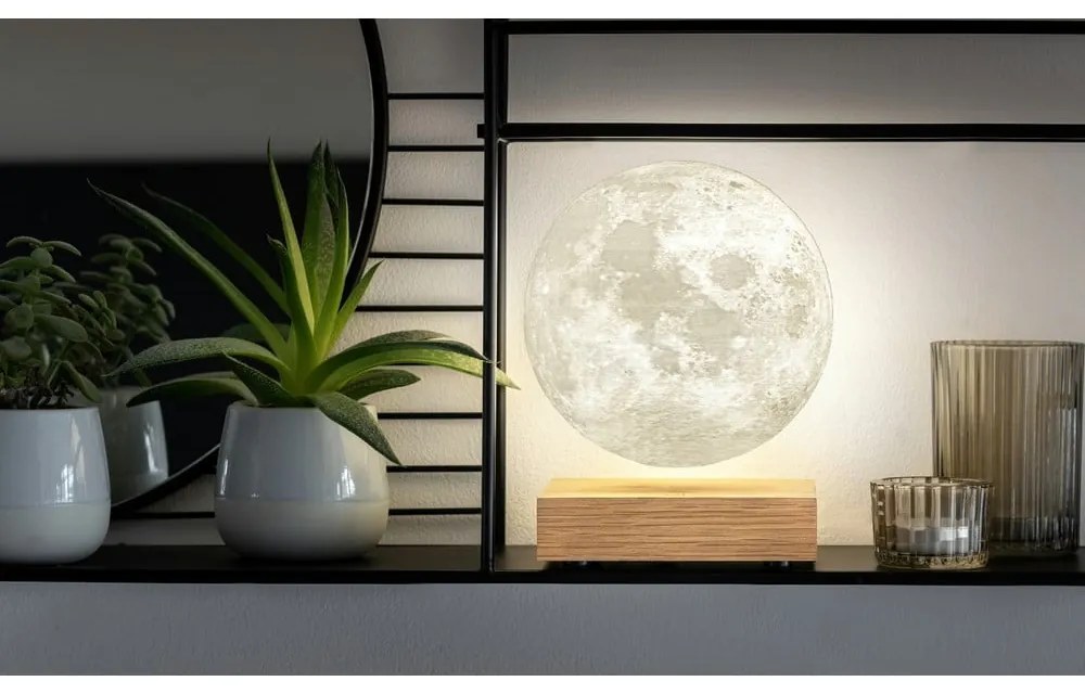 Lampa stołowa LED w naturalnym kolorze (wysokość 14 cm) Moon – Gingko