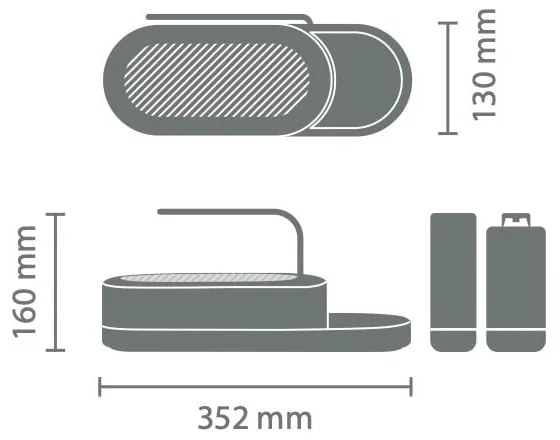 Biały plastikowy stojak na akcesoria do mycia naczyń SinkStyle – Brabantia