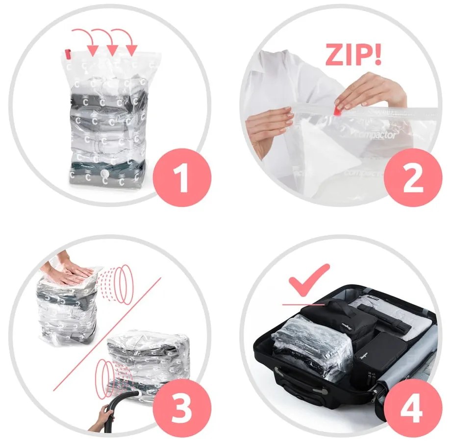 Worki próżniowe zestaw 6 szt. Express M – Compactor