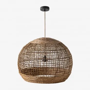 Lampa Sufitowa Wisząca Do Użytku Zewnętrznego Udane Miel - Czarna & Ø70 Cm - ↑55 Cm Udane - Sklum