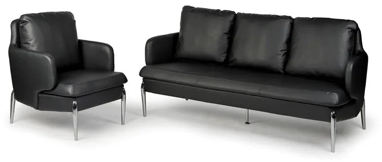 Sofa LUXOR, 3-miejscowa, czarna