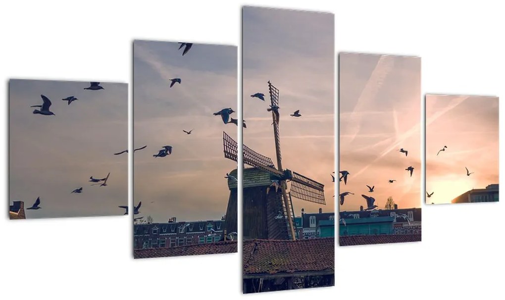 Obraz wiatraka (125x70 cm)