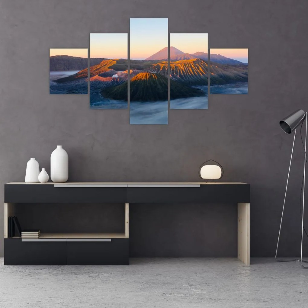Obraz góry Bromo w Indonezji (125x70 cm)