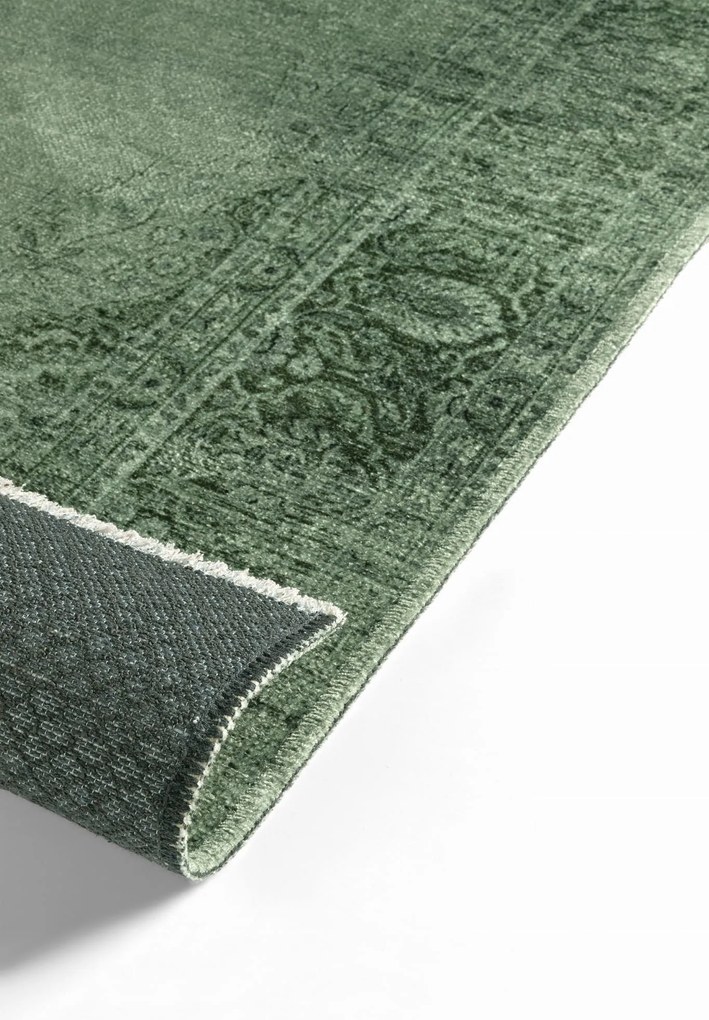 Dywan vintage Marylou zielony 80 cm x 195 cm
