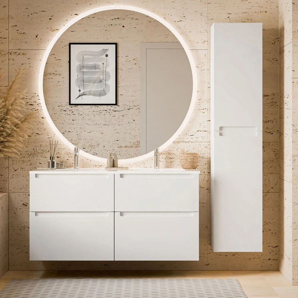 Badmöbel Set VIREO 120 cm mit Doppelwaschbecken