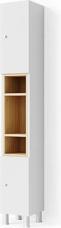 Szafka łazienkowa biały 30x30x190 aquis