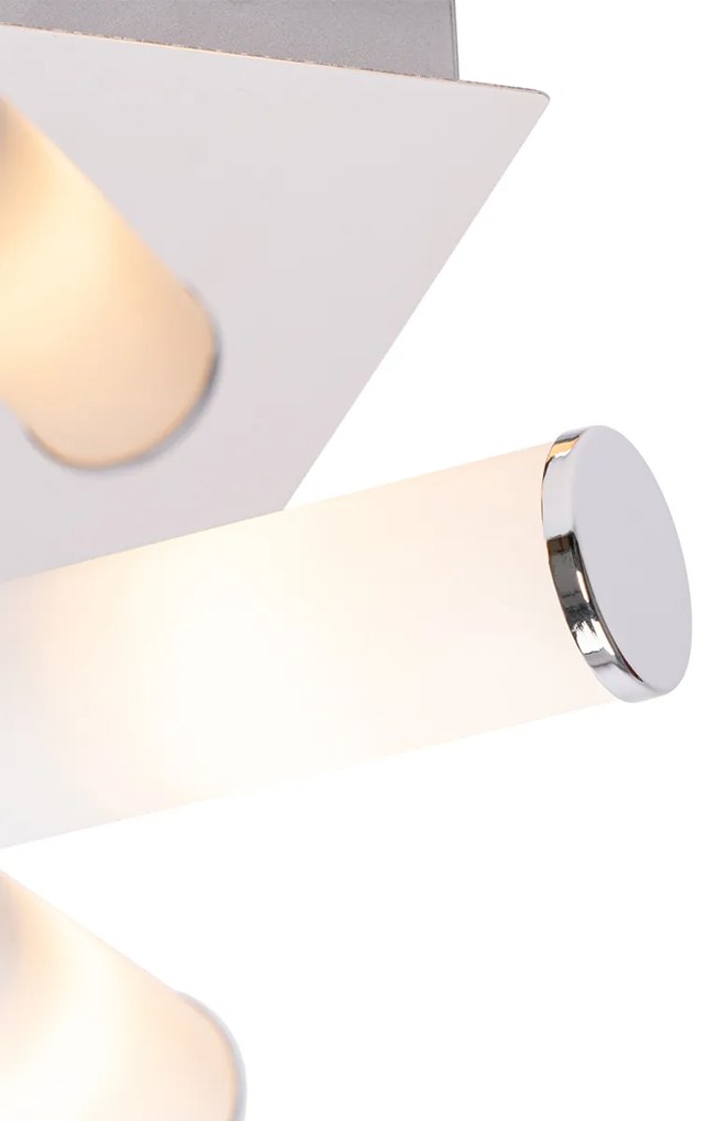 Zewnetrzna Nowoczesna lampa sufitowa do łazienki chrom 4-punktowa IP44 - Bath Nowoczesny Oswietlenie zewnetrzne