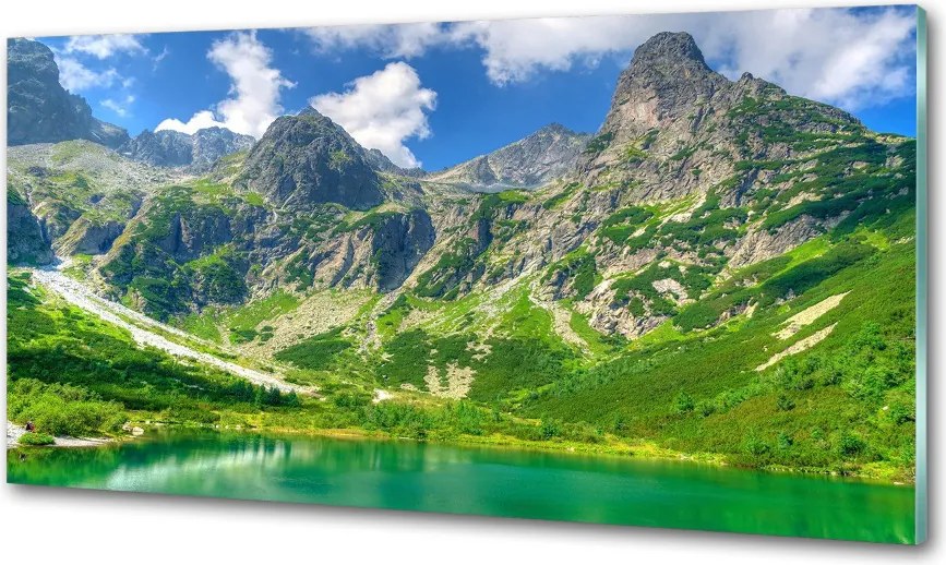 Panel do kuchni Jezioro w górach