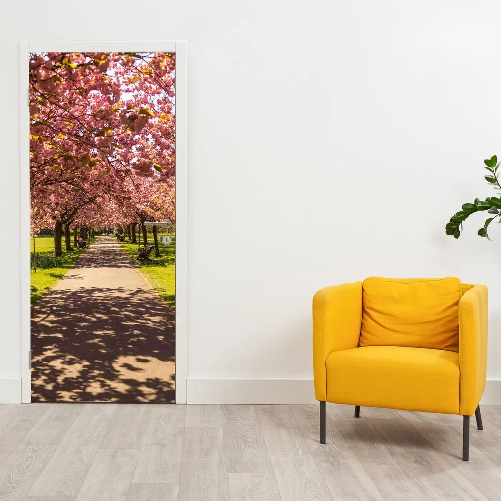 Fototapeta na drzwi - Sad czereśni (95x205cm)