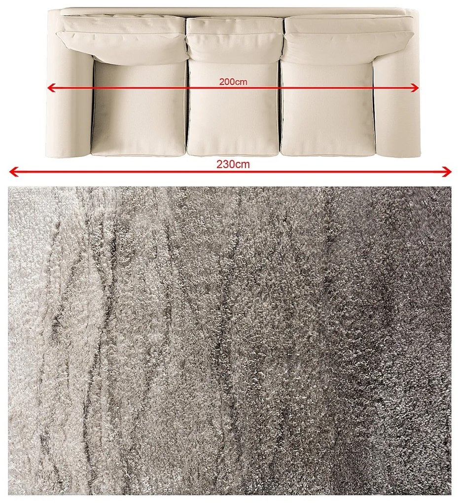 Dywan Reflection taupe gradient 160x230 cm