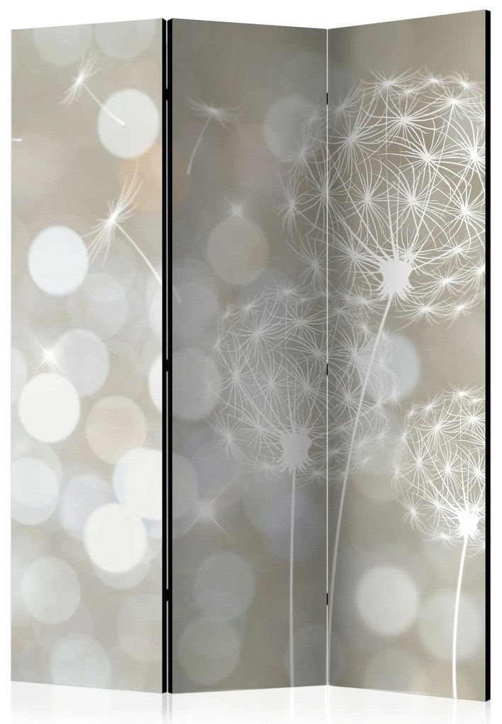 Parawan dwustronny Kwiaty 135x172 cm 3-częściowy beżowy ARTGEIST B