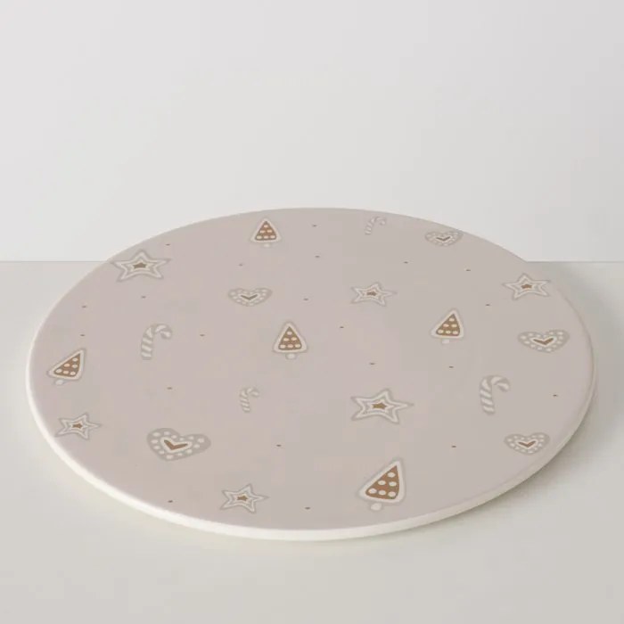 Płaska patera ceramiczna BAKERY, Ø30 cm
