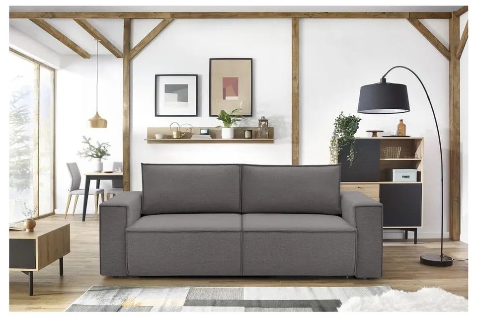 Szara sofa 245 cm Nihad – Bobochic Paris