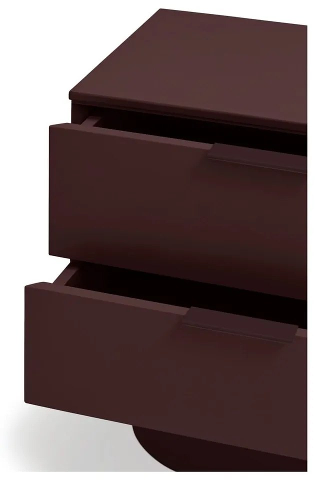 Bordowa szafka nocna Totem – Teulat