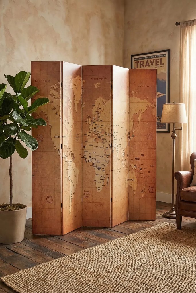 Nowoczesny parawan z nadrukiem T5-L11