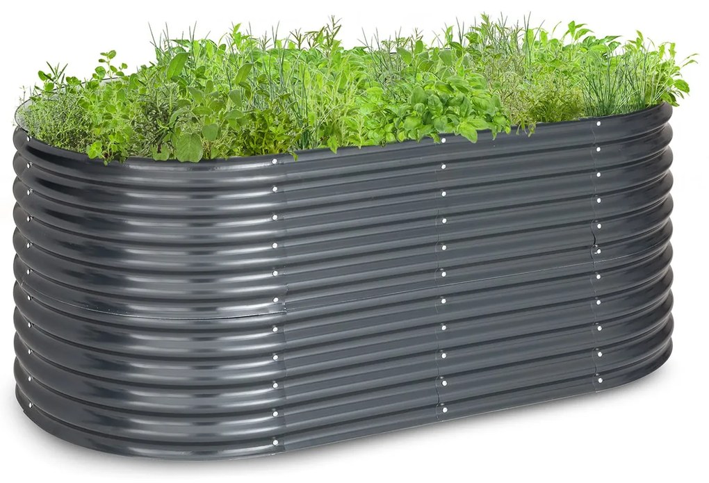 Blumfeldt Rondabox 200x100x80 cm Skrzynia na warzywa Antracyt