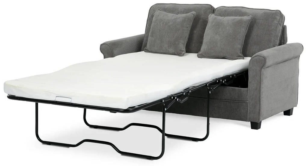 Dwuosobowa sofa ASB-4170 GREY2, manżestrowa, szara