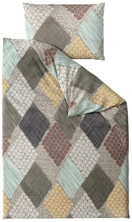 PrzytulneMieszkanie.pl PrzytulneMieszkanie.pl Pościel z mikrowłókna PATCH ELEGANCE brązowe Rozmiar pościeli: 70 x 80 cm | 140 x 200 cm