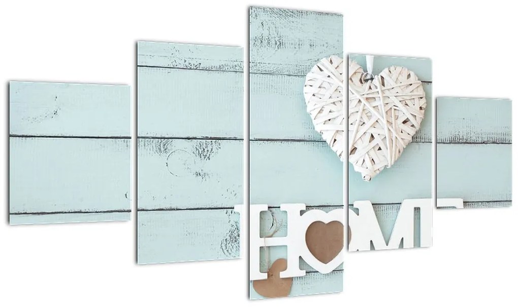 Obraz - I love home (125x70 cm)