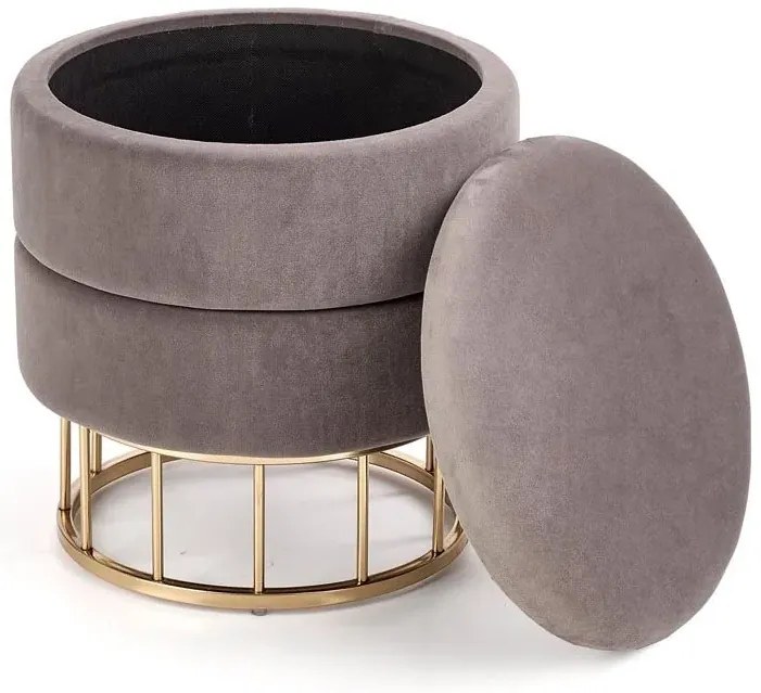 Okrągła pufa glamour G4-H69