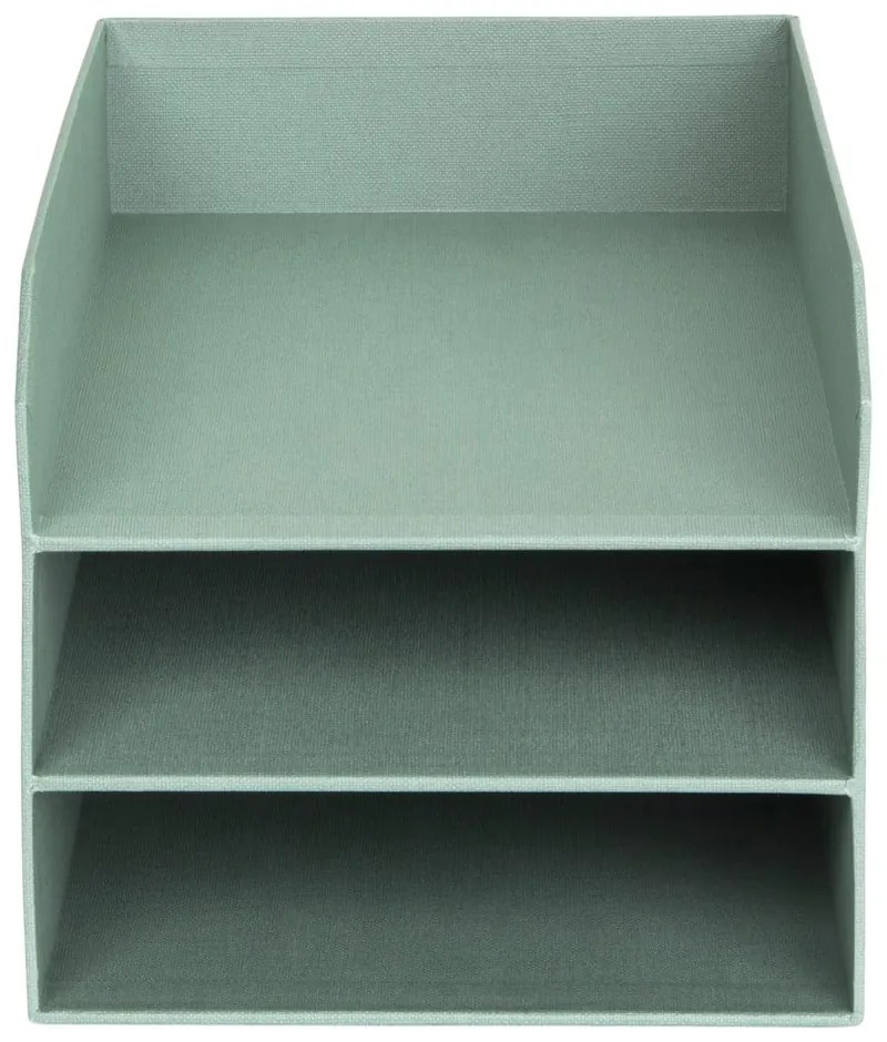 Zielony kartonowy organizer na dokumenty Trey Canvas Paper Laminate – Bigso