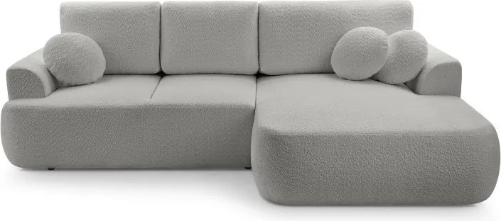 Narożnik VELO wolnostojący układ L strona Prawa z funkcją spania w tkaninie Coral 75