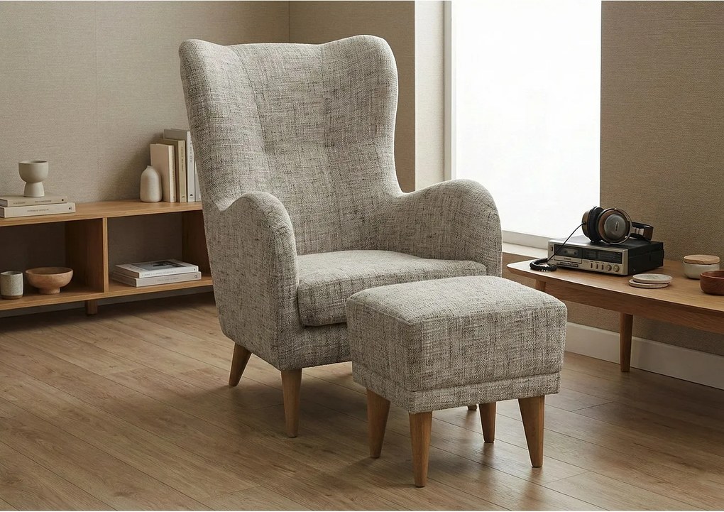 Fotel Roland z podnóżkiem-ergonomiczny, komfortowy i ponadczasowy design