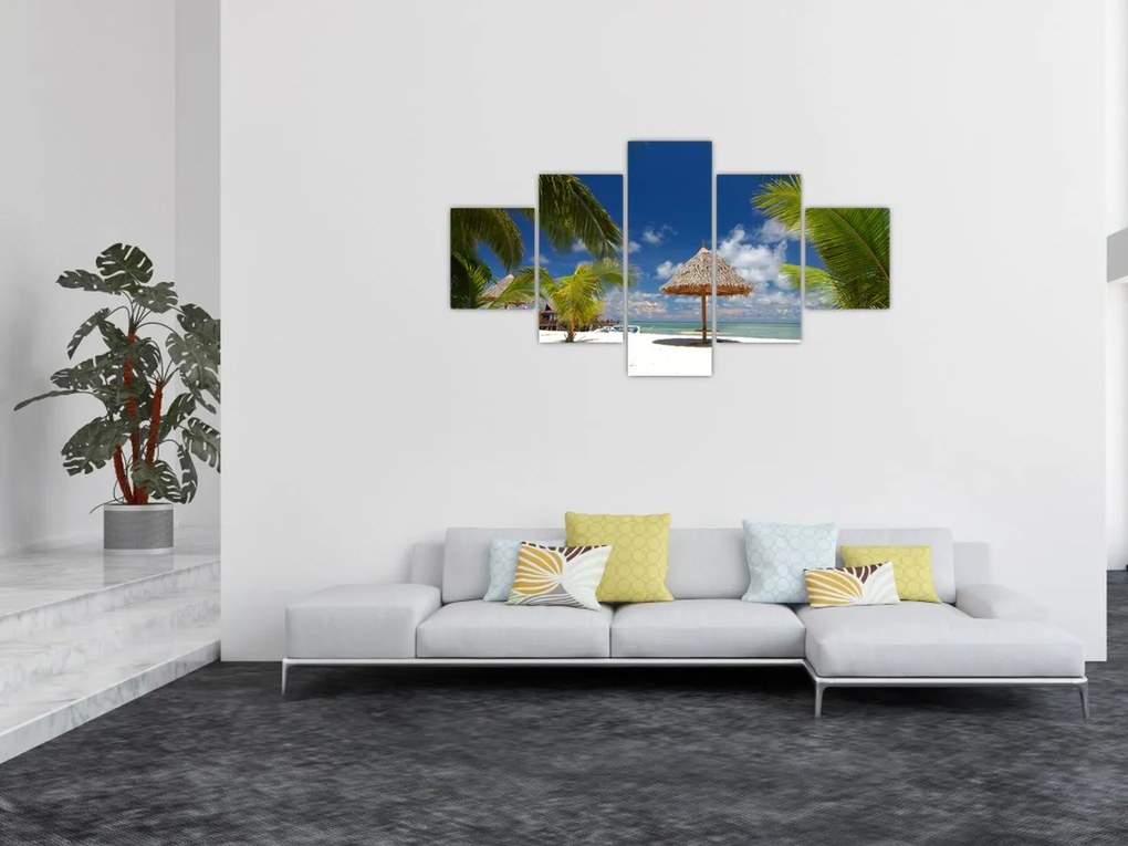 Obraz - Plaża z białym piaskiem (125x70 cm)