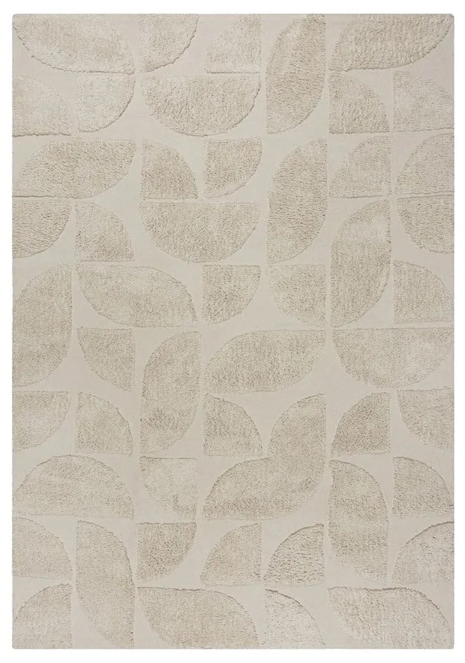 Kremowy bawełniany dywan tkany ręcznie 160x230 cm Ada Arch Geo – Flair Rugs