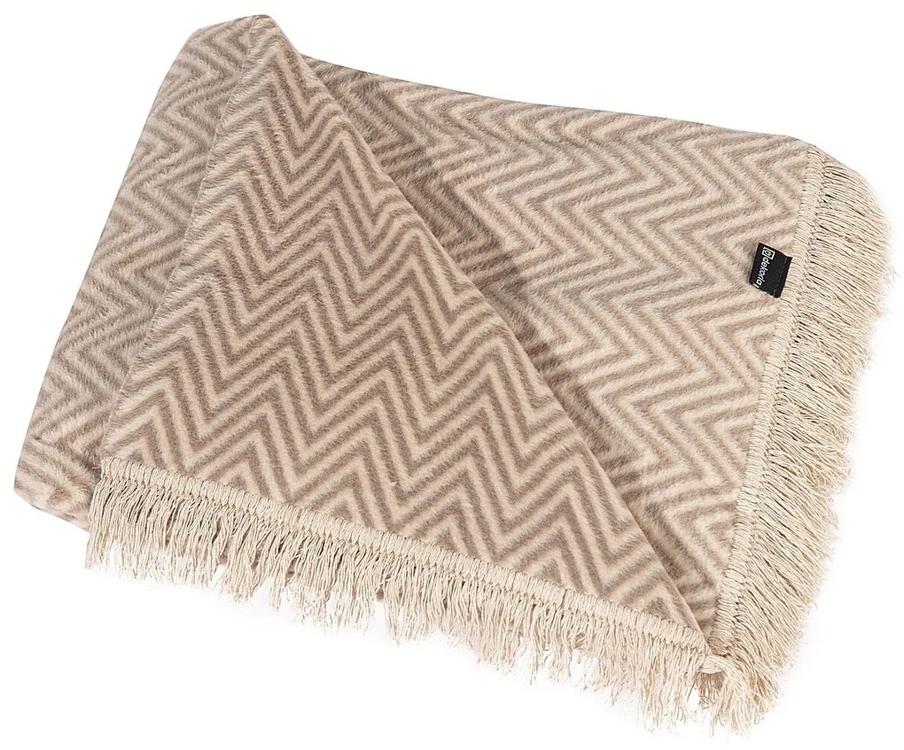 Koc Cosy Home 150x200cm Beige Chevron