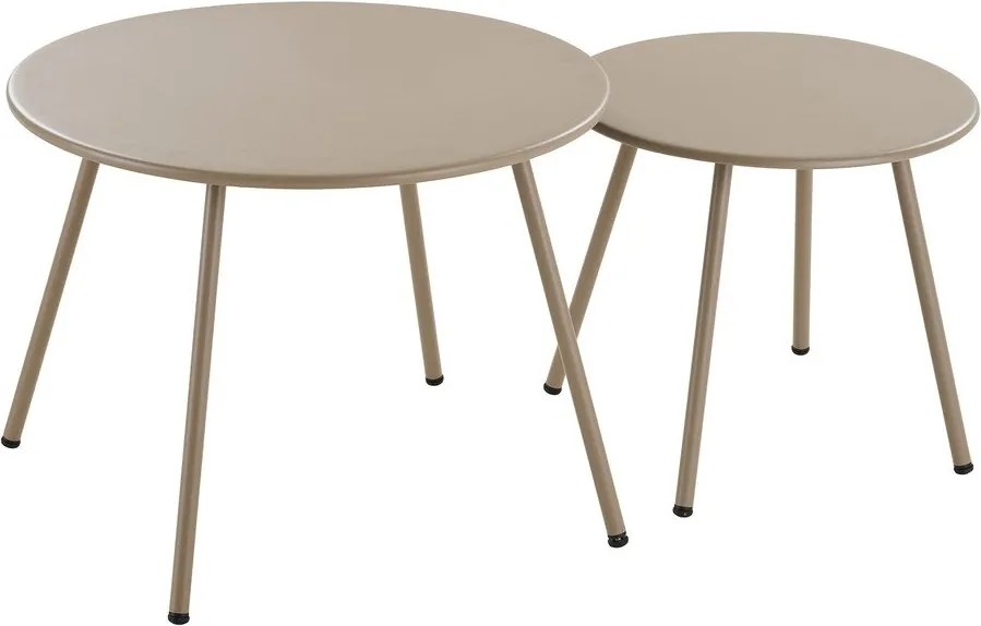 Beżowy tapicerowany zestaw mebli ogrodowych dla 4 osób Nilo – House Nordic