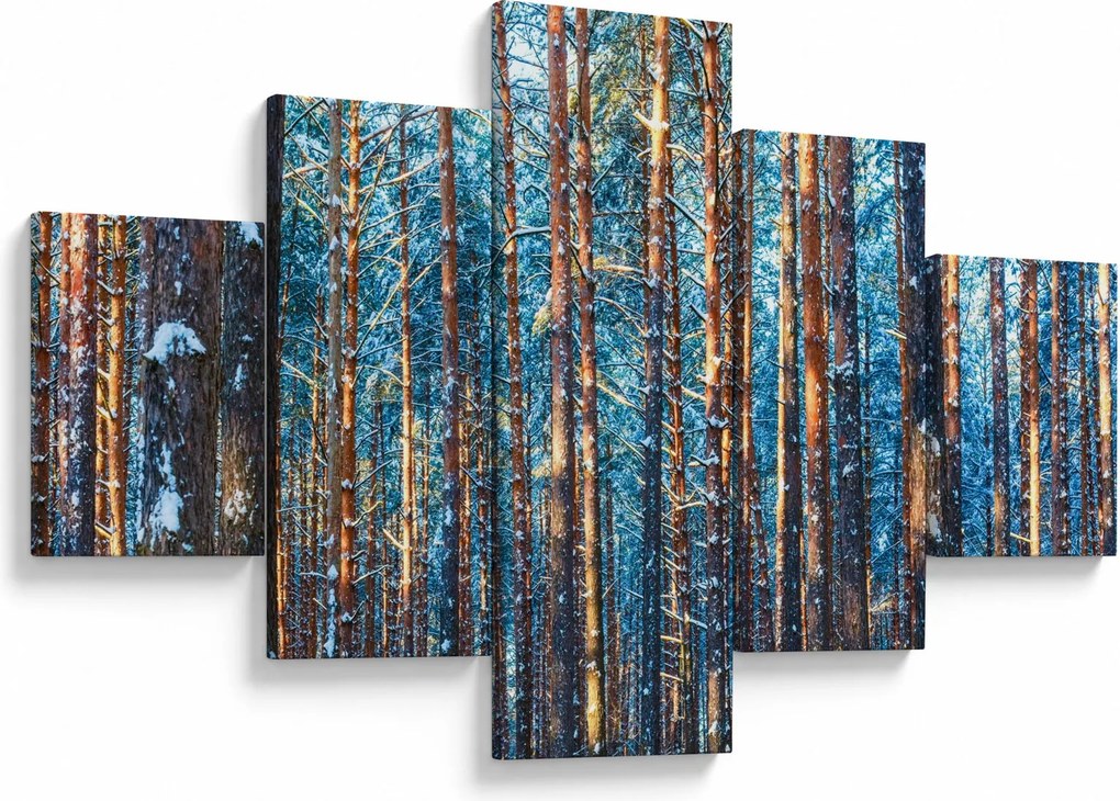 Obraz - Zimowy las (125x70 cm)