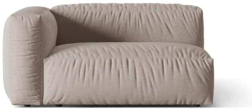 Beżowy moduł sofy (lewostronny) Martina – Micadoni Home
