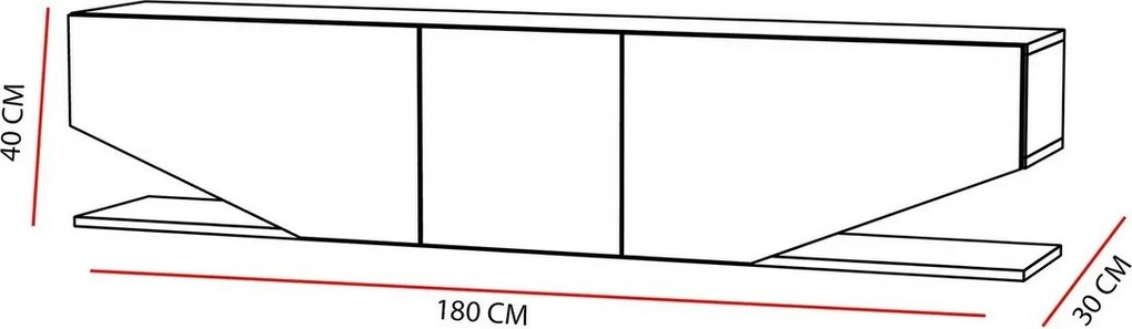 Stolik pod telewizor Inci White