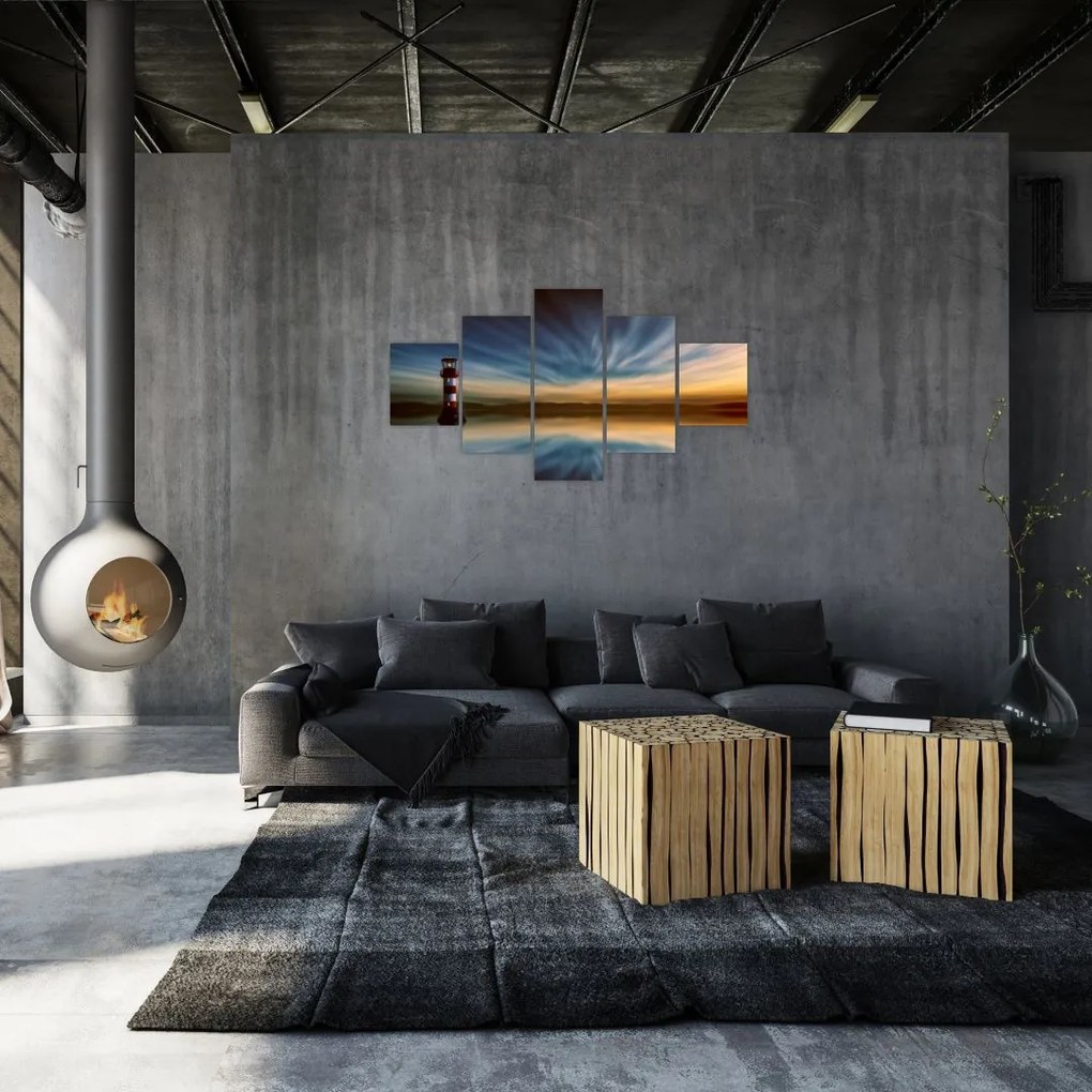 Obraz latarni morskiej (125x70 cm)