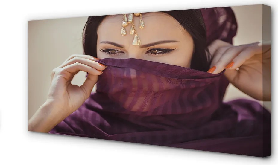 Obraz na płótnie Kobieta w Fiolecie