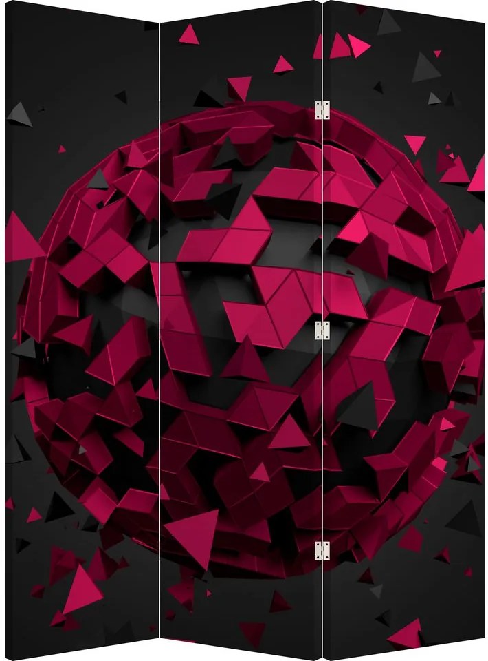 Parawan - Abstrakcja 3D (126x170 cm)