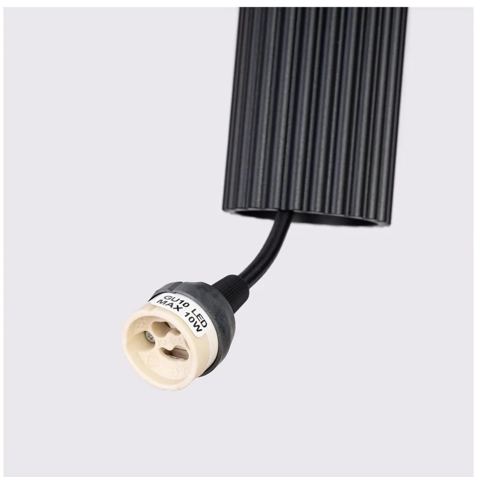 Czarna lampa wisząca ø 19,5 cm Gleam – Sollux