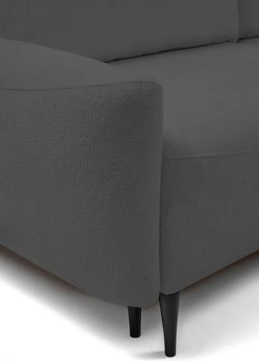 Sofa BOHO z funkcja spania i pojemnikiem GRAFITOWY PERFECT HARMONY 90