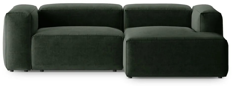 Zielony narożnik (prawostronny/z szezlongiem) Bergano – Cosmopolitan Design