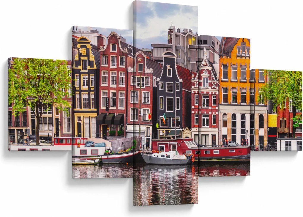 Obraz - Amsterdam, domy tańca (125x70 cm)