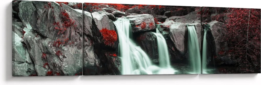 Obraz - Wodospady (170x50 cm)