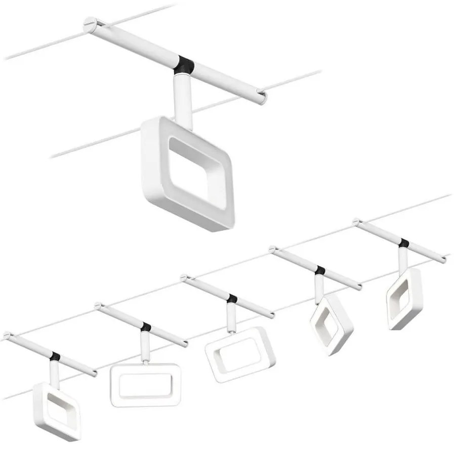 Paulmann 94483 - ZESTAW 5xLED/4,8W Oświetlenie punktowe FRAME 230V białe