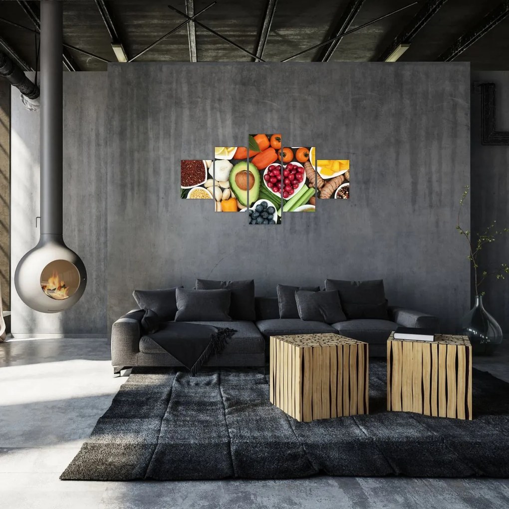 Obraz - Zdrowa żywność (125x70 cm)